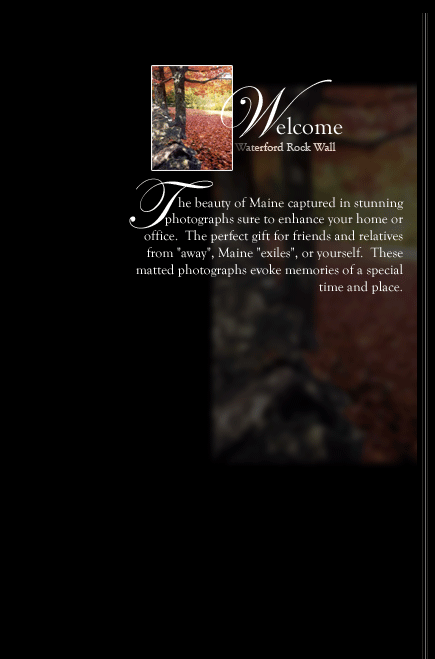 The beauty of Maine captured in stunning photographs sure to enhance your home or office.  The perfect gift for friends and relatives from \